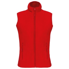 Bodywarmer micropolaire femme Rouge Kariban