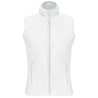Bodywarmer micropolaire femme Blanc Kariban – Coupe cintrée