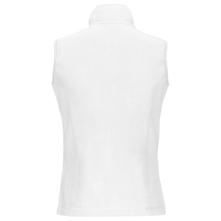 Bodywarmer micropolaire femme Blanc Kariban – Coupe cintrée – vue 2