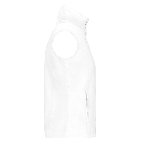 Bodywarmer micropolaire femme Blanc Kariban – Coupe cintrée – vue 3
