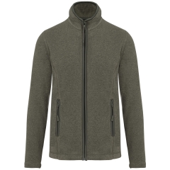 Veste micropolaire zippée femme Vert Green Marble Heather Kariban