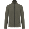 Veste micropolaire zippée femme Vert Green Marble Heather Kariban