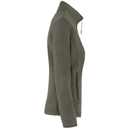 Veste micropolaire zippée femme Vert Green Marble Heather Kariban – vue 3