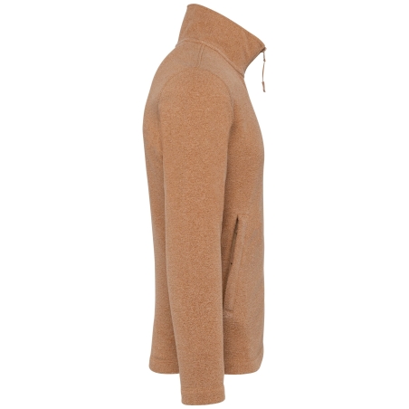 Veste micropolaire zippée homme Kariban – Coloris Marron – vue 3