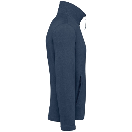 Veste micropolaire zippée homme Kariban – Bleu (Deep Blue) – vue 3