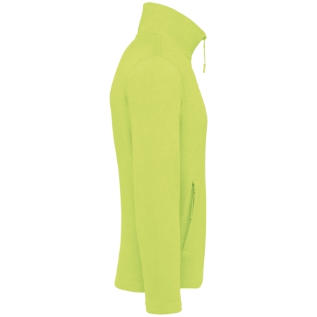 Veste micropolaire zippée homme Jaune Kariban – 300 g/m² – vue 3