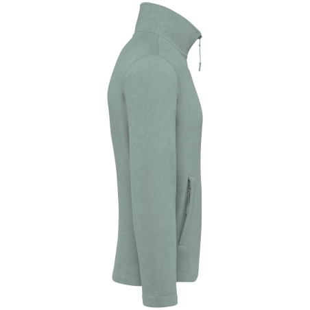 Veste micropolaire zippée homme Vert Sage Kariban – vue 3