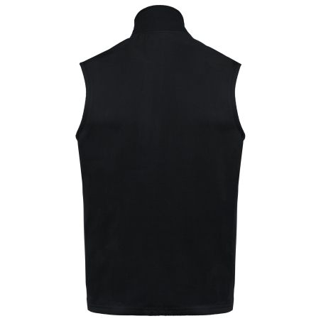 Bodywarmer micropolaire recyclé unisexe Kariban – Noir – vue 2