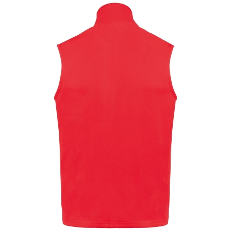 Bodywarmer micropolaire recyclée unisexe Kariban – Rouge – vue 2