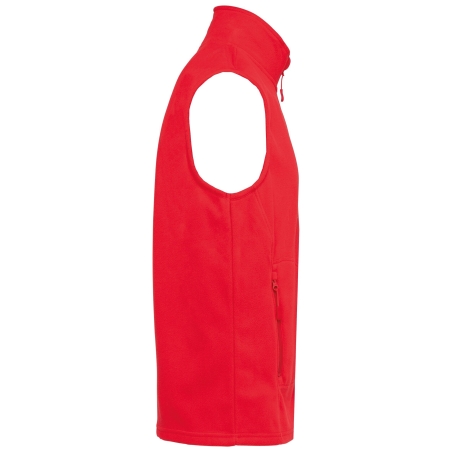 Bodywarmer micropolaire recyclée unisexe Kariban – Rouge – vue 3