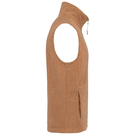 Bodywarmer micropolaire homme Marron (Camel Heather) – Kariban – vue 3