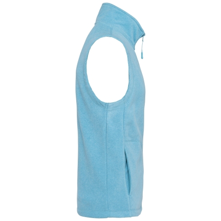 Bodywarmer micropolaire homme Bleu Kariban – Sans manches zippé – vue 3