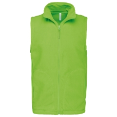 Bodywarmer micropolaire homme Vert lime – Kariban