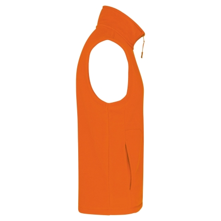 Bodywarmer Micropolaire Homme Orange Kariban – vue 3