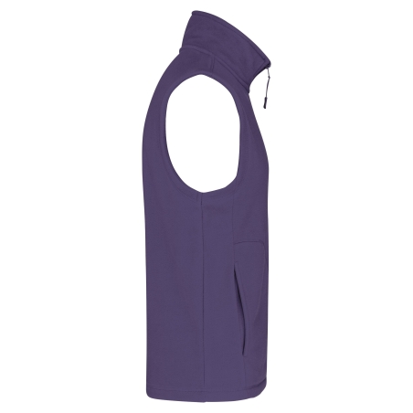 Bodywarmer micropolaire homme Violet – Kariban – vue 3