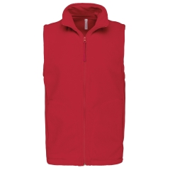 Bodywarmer Micropolaire Homme Rouge Kariban – Sans Manches