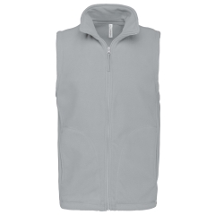 Bodywarmer micropolaire homme Gris Kariban – sans manches zippé