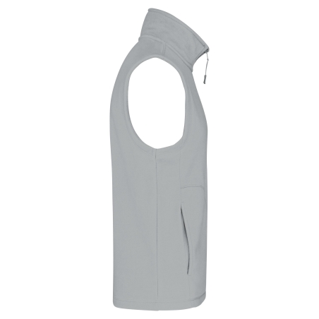 Bodywarmer micropolaire homme Gris Kariban – sans manches zippé – vue 3