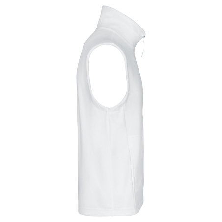 Bodywarmer micropolaire homme Blanc – Kariban – vue 3