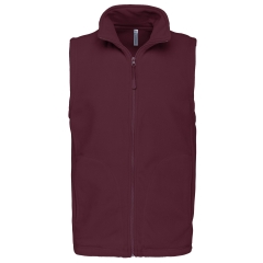 Bodywarmer Micropolaire Homme Bordeaux Kariban – Sans Manches