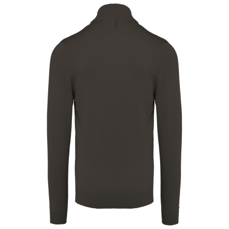 Cardigan zippé homme Gris – Kariban | Label Blouse – vue 2