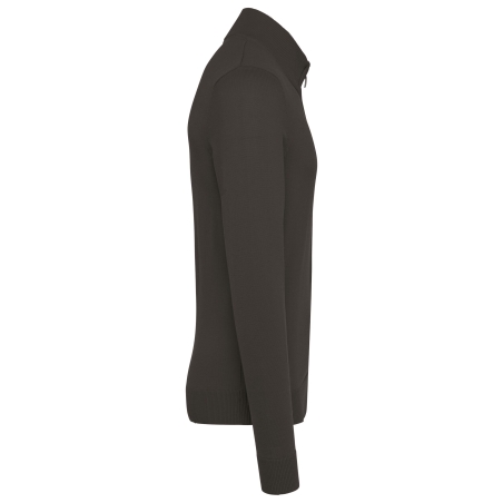 Cardigan zippé homme Gris – Kariban | Label Blouse – vue 3