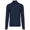 Cardigan zippé homme Marine Kariban – Col cheminée