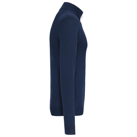 Cardigan zippé homme Marine Kariban – Col cheminée – vue 3
