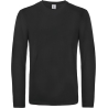 T-shirt manches longues Noir B&C E190 – 185 g/m²
