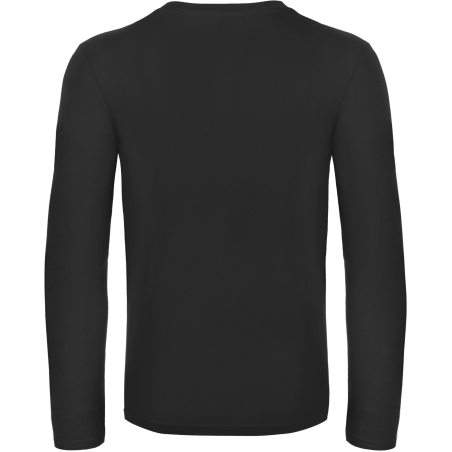 T-shirt manches longues Noir B&C E190 – 185 g/m² – vue 2