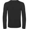 T-shirt manches longues Noir B&C E190 – 185 g/m² – vue 2