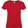 T-shirt femme Rouge 145 g/m² B&C E150 – Coupe Classique