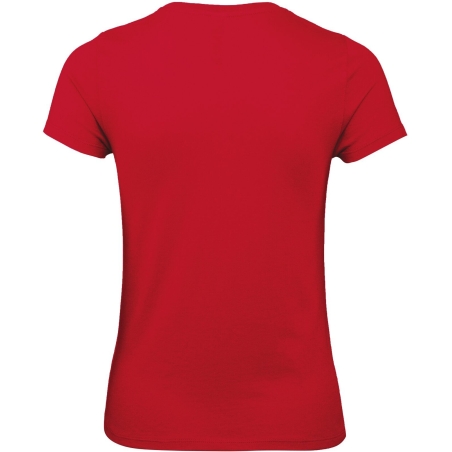 T-shirt femme Rouge 145 g/m² B&C E150 – Coupe Classique – vue 2