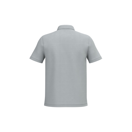 Polo Piqué Homme Gris iDeal Basic Brand – Personnalisable – vue 2