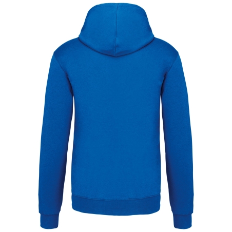 Sweat-shirt capuche contrastée Kariban Bleu Royal/Jaune homme – vue 2
