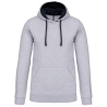 Sweat-shirt capuche contrastée Gris Oxford/Navy Kariban