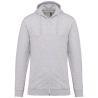 Sweat-shirt zippé capuche Kariban – Gris (Ash Heather)