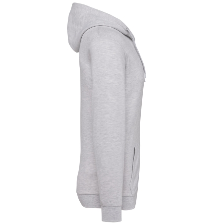 Sweat-shirt zippé capuche Kariban – Gris (Ash Heather) – vue 3