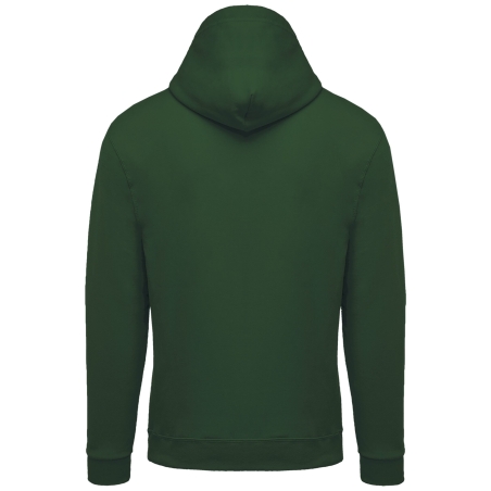 Sweat-shirt zippé capuche Kariban Forest Green – Unisexe – vue 2