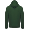 Sweat-shirt zippé capuche Kariban Forest Green – Unisexe – vue 2