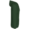 Sweat-shirt zippé capuche Kariban Forest Green – Unisexe – vue 3