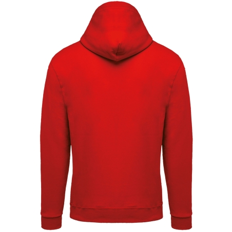 Sweat-shirt zippé capuche unisexe Rouge Kariban – vue 2