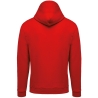 Sweat-shirt zippé capuche unisexe Rouge Kariban – vue 2