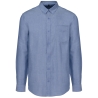Chemise Oxford Manches Longues Bleu Cobalt Kariban