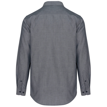 Chemise Oxford Manches Longues Marine Kariban – vue 2