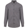 Chemise Oxford manches longues Kariban – Gris Silver