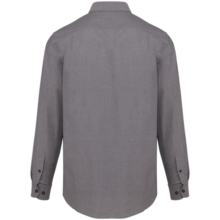 Chemise Oxford manches longues Kariban – Gris Silver – vue 2