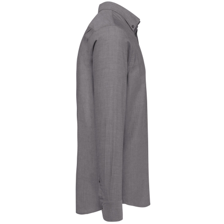 Chemise Oxford manches longues Kariban – Gris Silver – vue 3