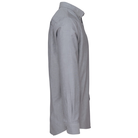 Chemise Oxford Manches Longues Kariban – Gris Zinc – vue 3