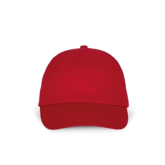 Casquette 7 panneaux Rouge K-up Bahia – 155 g/m²